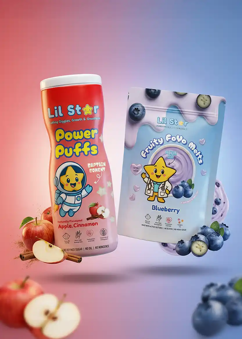 Apple cinnamon + blueberry