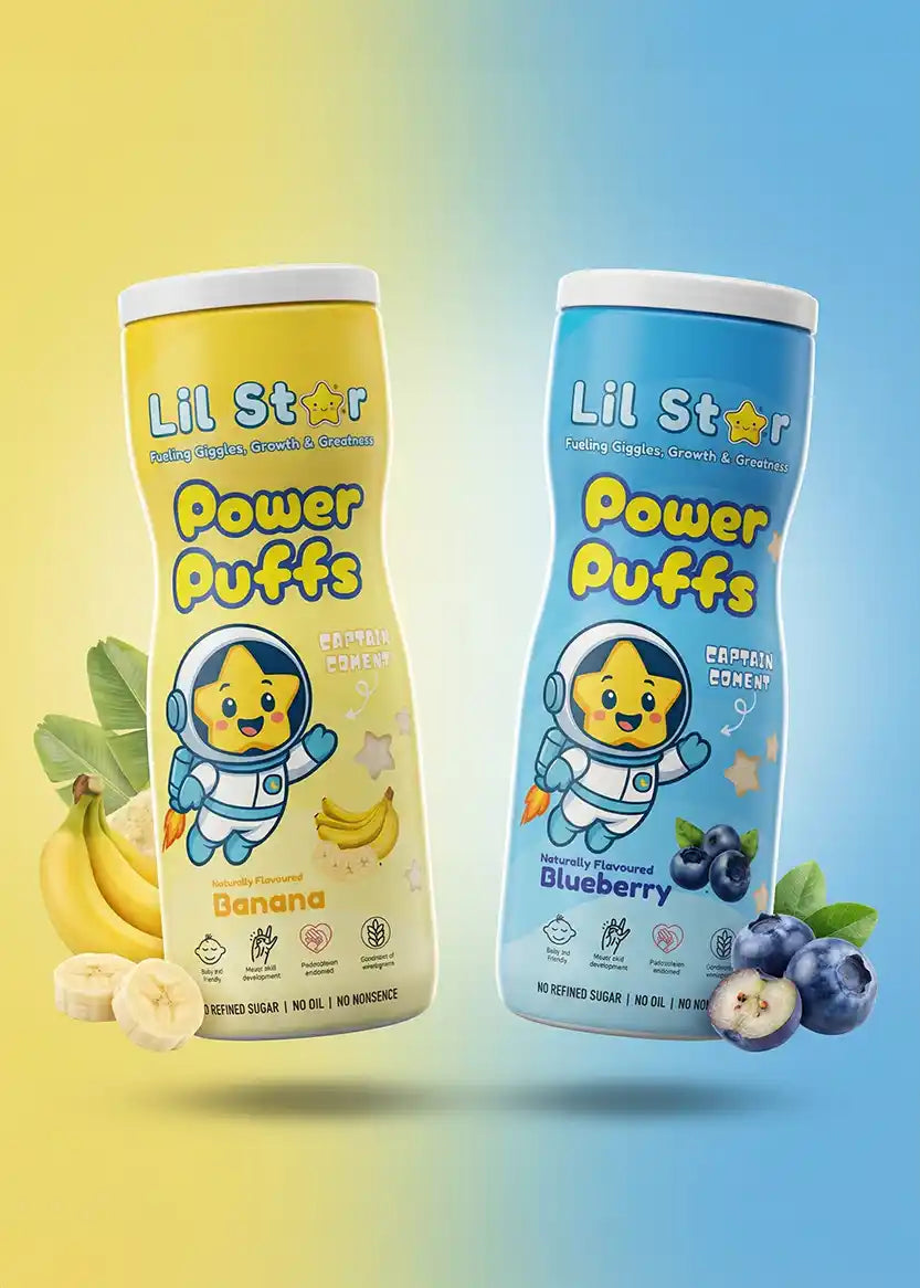 Banana + blueberry | Power Puff