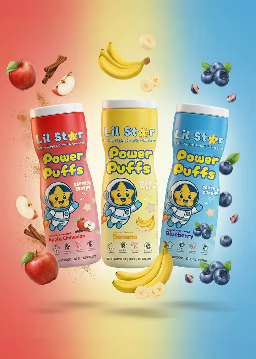 Apple cinnamon + banana + blueberry | Power Puff