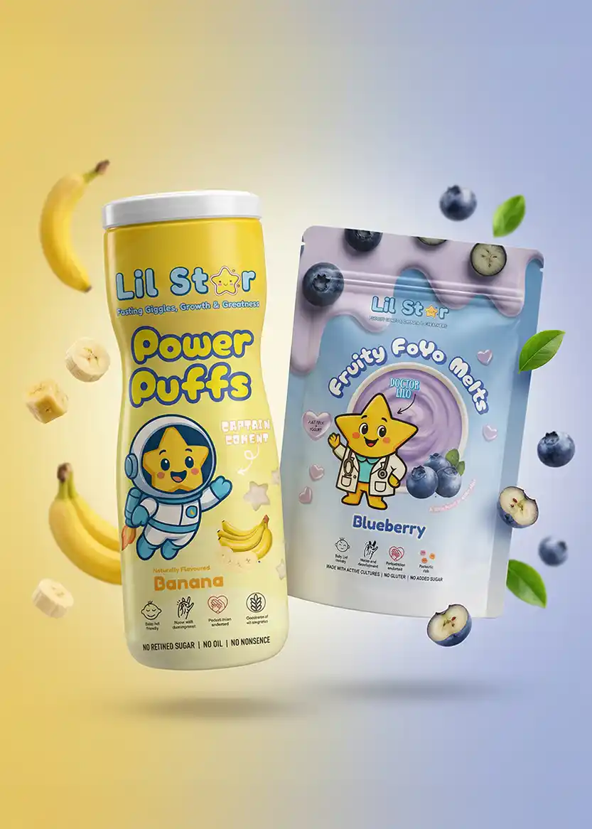 Banana + blueberry